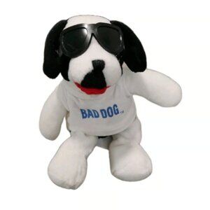 Big Dogs Black White Dog Stuffed Animal Plush Sunglasses